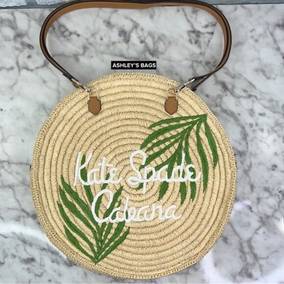 kate spade Handbags - Kate Spade Sunkiss Cabana Straw Medium Tote